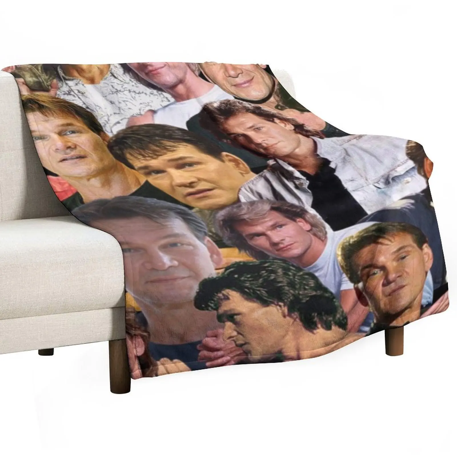 باتريك swayze صورة مجمعة رمي بطانية الشاطئ لطيف الشتاء أسرة منقوشة البطانيات #3