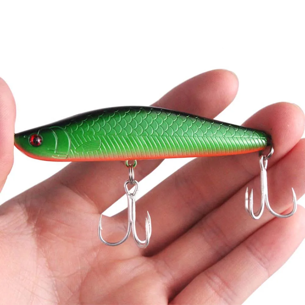 

DHYJSFDC 1PCS Minnow Fishing Lure 85mm 12g Sinking Hard Bait Wobbler Jig Bait Crankbait Carp Striped Bass Pesca Fishing Tackle