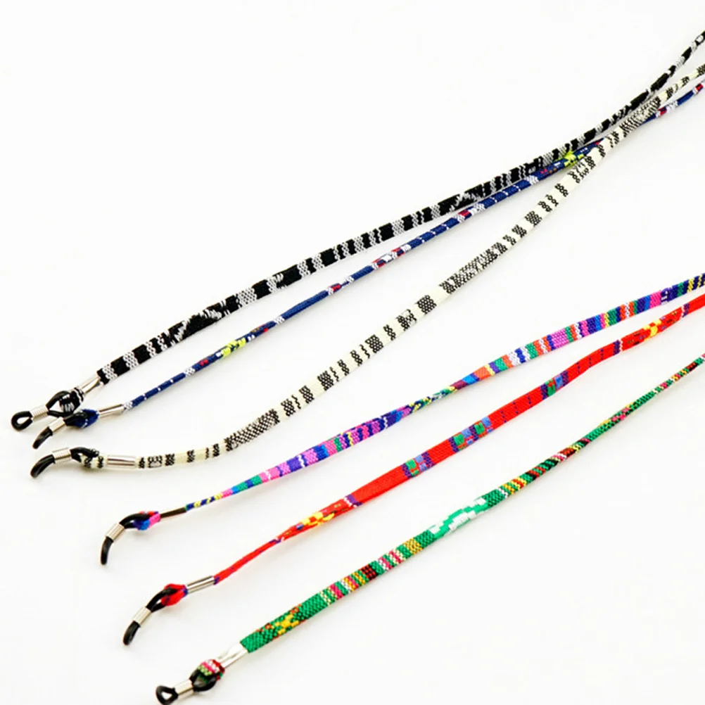 

Glasses Strap Adjustable Cotton Eyeglass Retainer For Sunglasses Reading Myopia Frames Rubber Holder Silver Coiled Lanyard