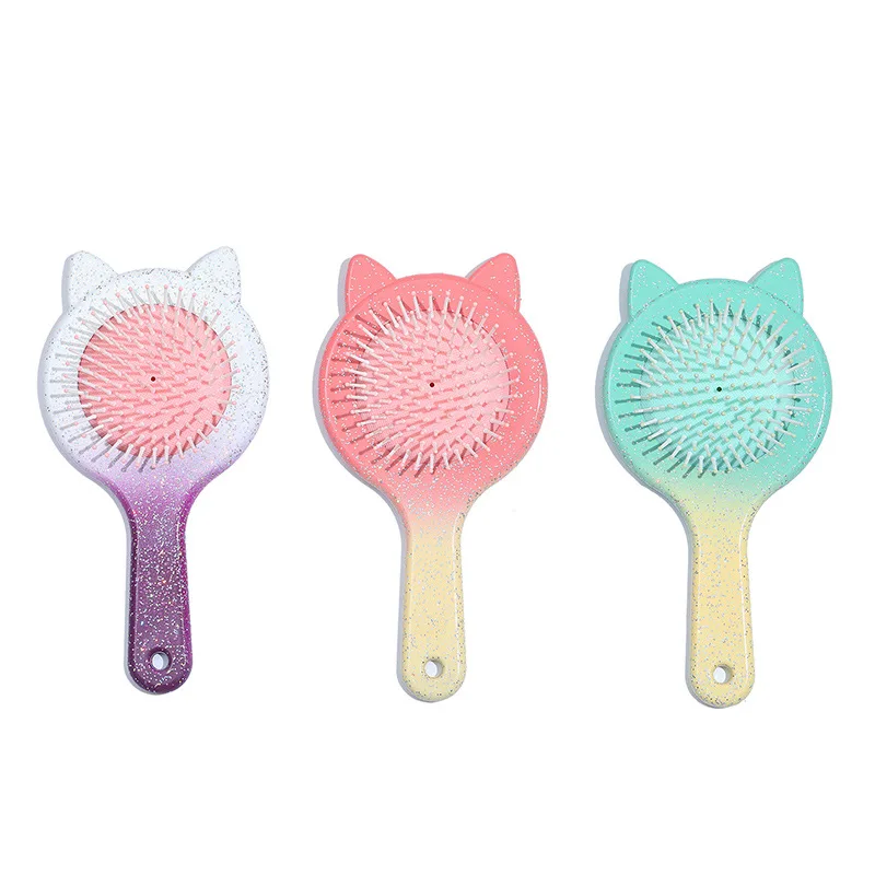 

Portable Air Cushion Massage Comb Cute Cat Shaped Scalp Massage Comb Barber Salon Hairdressing Comb Hair Care Comb Women Girls