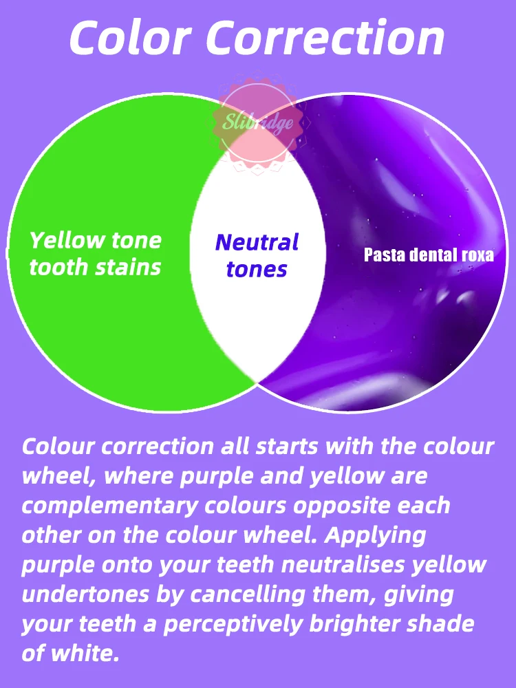 Teeth Whitening Products Purple Toothpaste Tooth Brightening Essence Care Oral Stain Fresh Breath