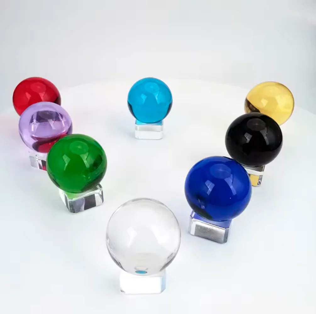 1PCS 30mm-80mm Crystal PMMA Ball Lens Fengshui Decorations Clear Beads Chandelier Home Decorative Photography Sphere Lighting