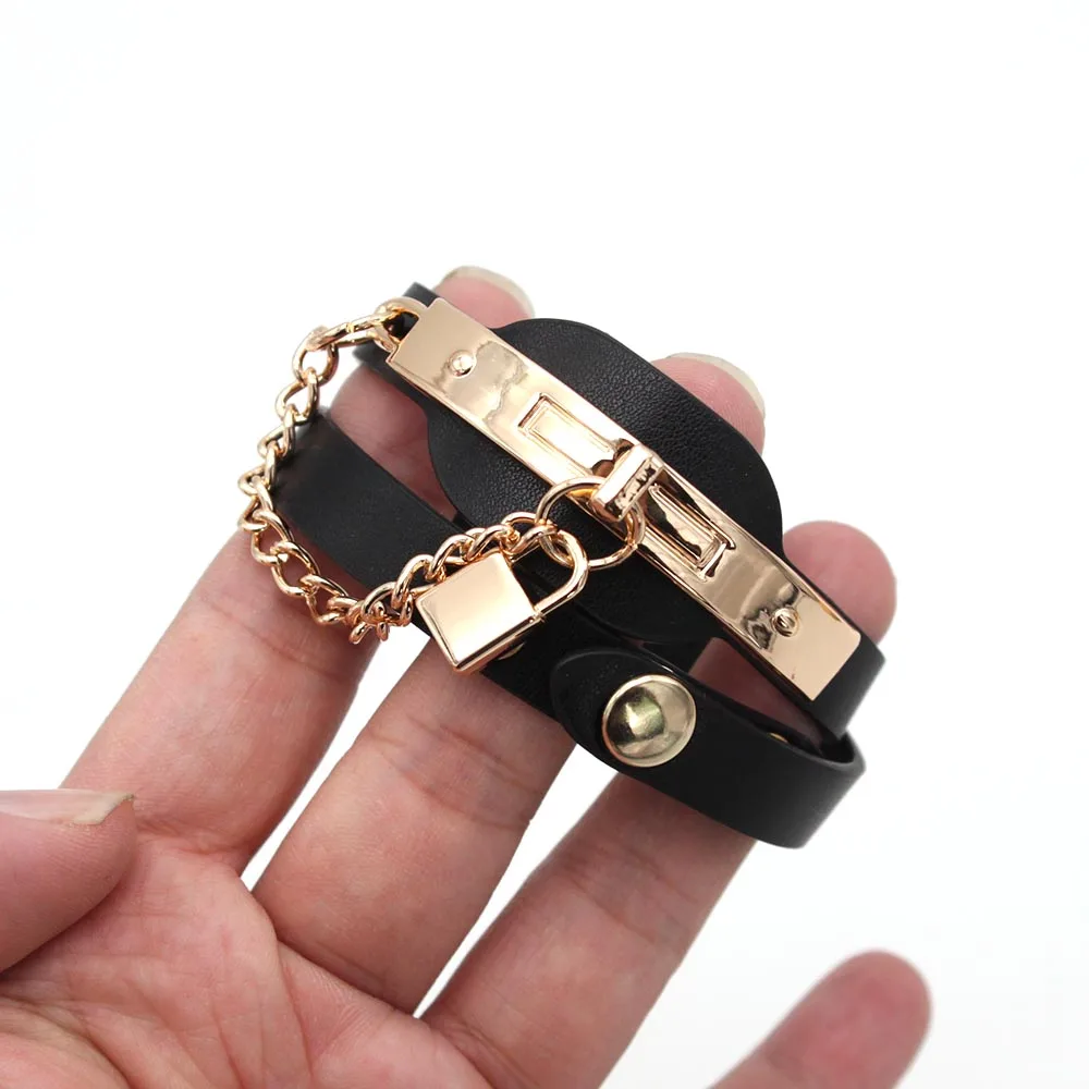 2022 New Design Fashion Wrap Leather Bracelet For Women Wholesale Vintage metal Multilayer Women Bracelet Jewelry Gift