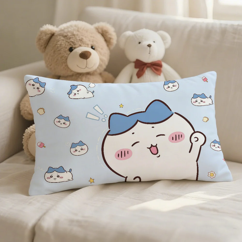Cartoon C-Chiikawa Kissenbezug für Sofa, Wohnzimmer, Schlafzimmer, Kopfteil, Rückenlehne, Nickerchen-Zweckeinsatz – Detail 4