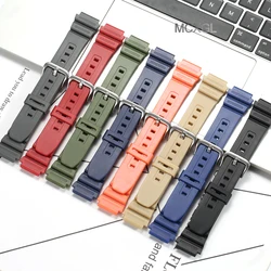18mm Resin Replacement Strap For Casio F91W F108WH AE1200WH AE-1300WH W800H AE1000W F105W Mens Womens Watch Band Accessories
