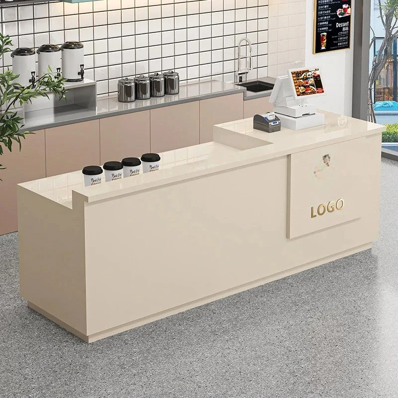 Aesthetic Office Reception Desk Beauty Salon Vintage Modern Reception Desk Luxury Display Trendy Bancone Commercial Furniture