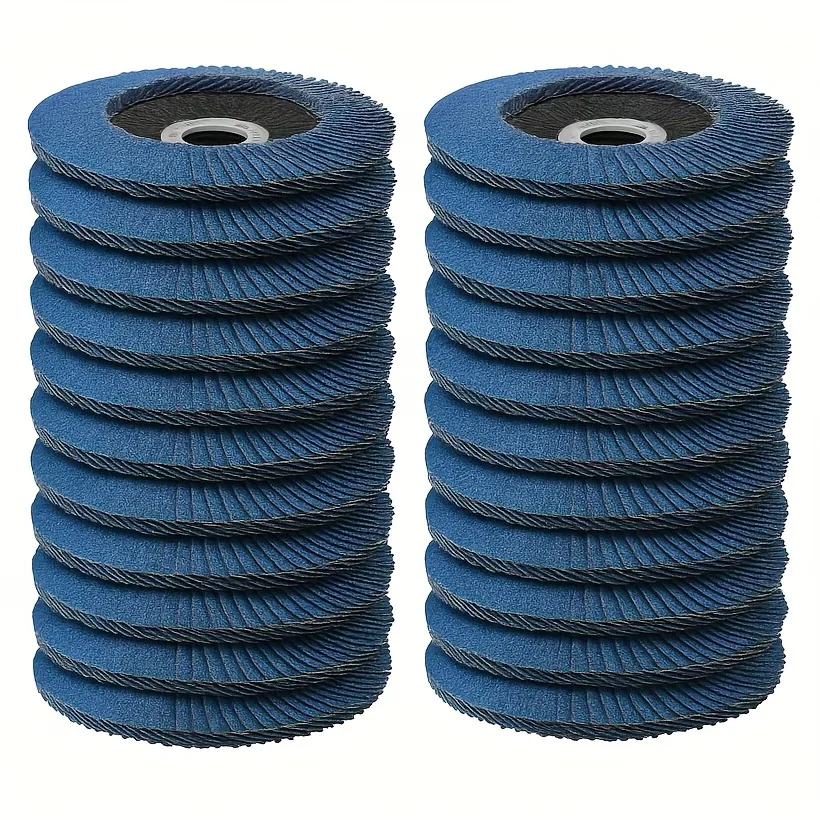22Pcs 125mm Strip Sanding Discs Angle Grinder Sanding Pads Assorted Grit 40 60 80 120 Aluminum Oxide Sandpaper Sheet