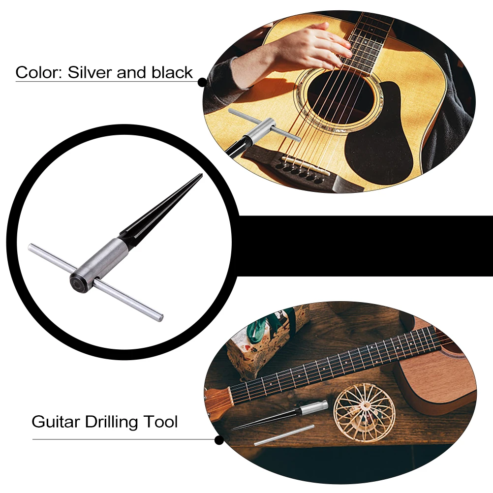 

Acoustic Guitar Bridge Pins Drilling Tool Supply Maintenance Tools Kit Instrument