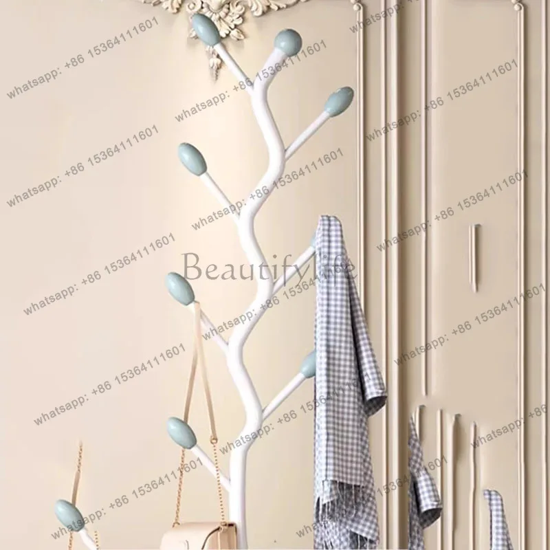 Organizer Standing Coat Racks Garment Corner Shelf Metal Floor Space Saving Coat Racks Minimalist Nordic Perchero Home Furniture