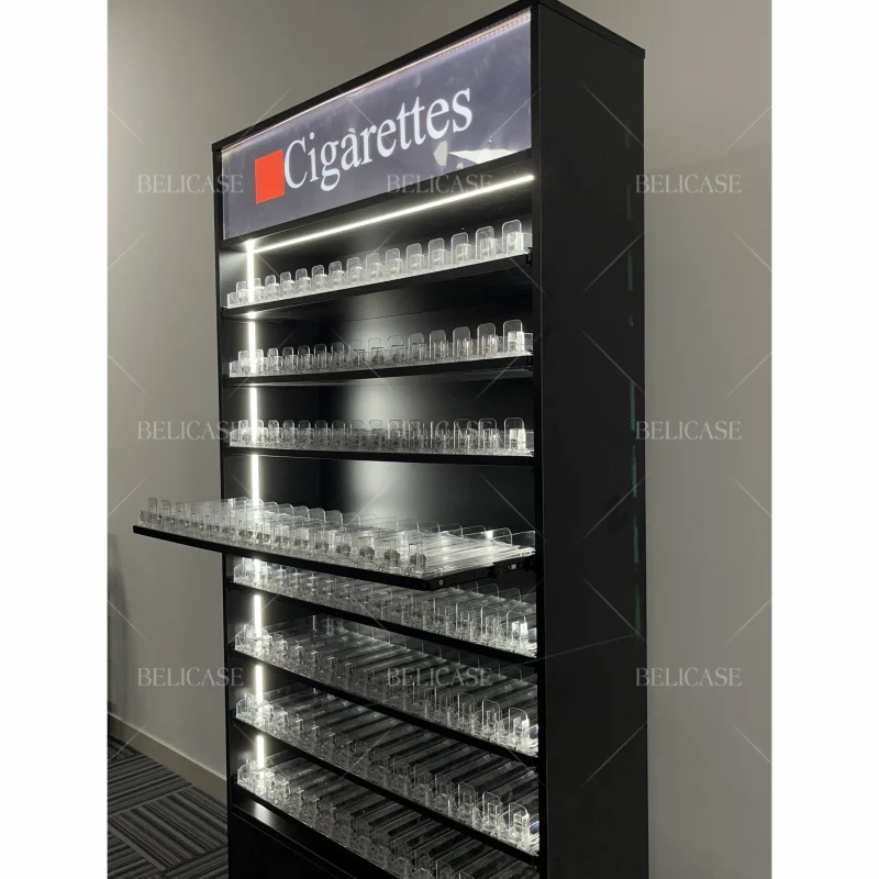 customized.Factory Direct Smoke Shop Display Showcase Store Display Stand Design Display Shelves