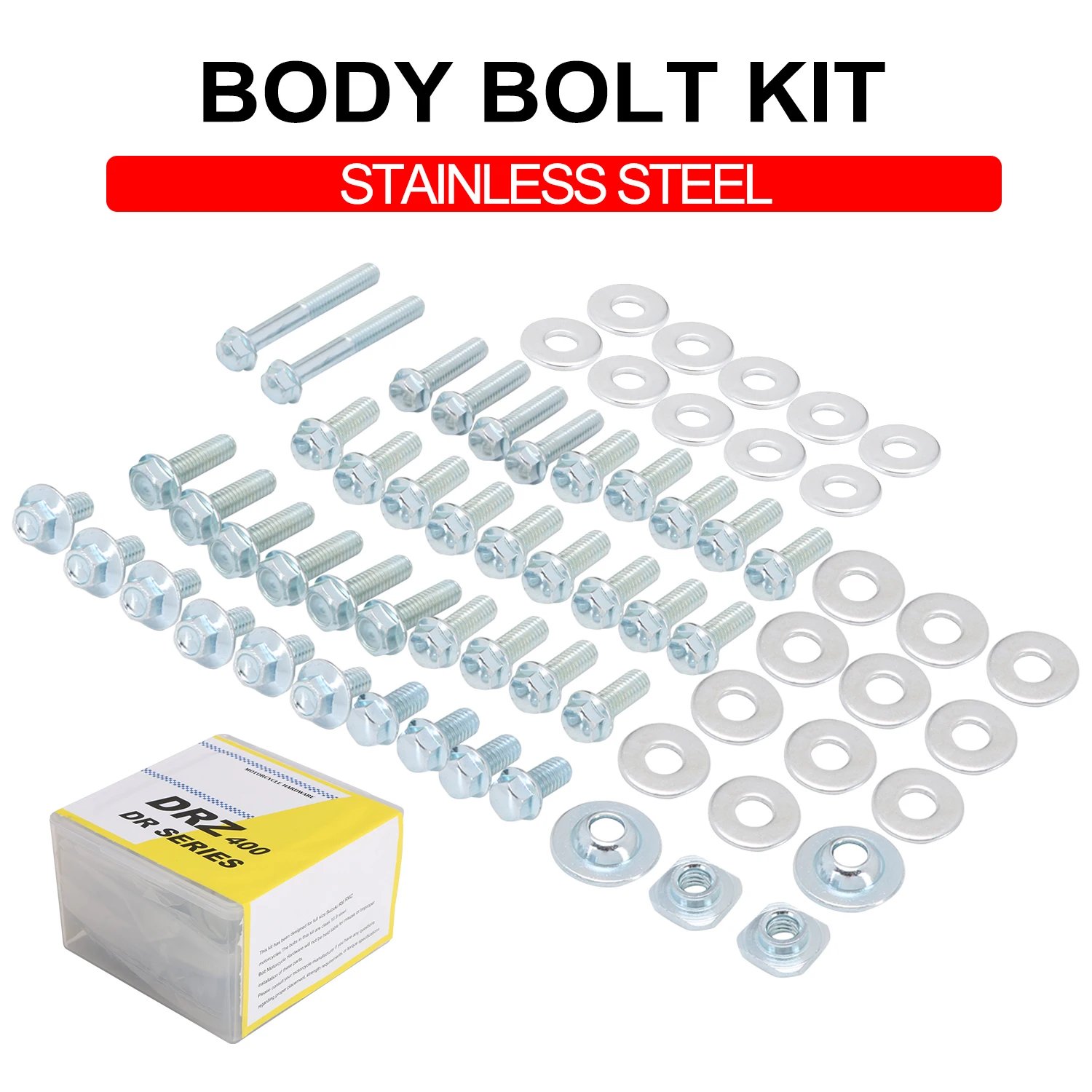 

Motorcycle Fairing Bolt Kit For SUZUKUI DRZ400 400E 400S 400SM RM RMZ 85 Fairing Bolts Nut Clips Kit