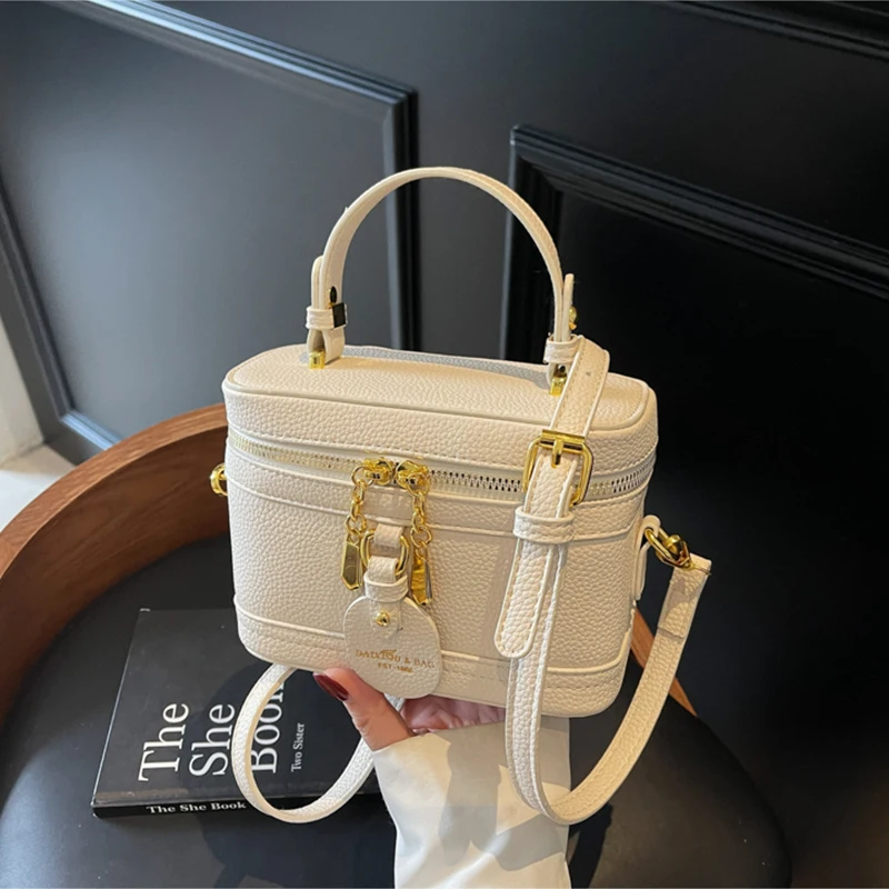 

Women's Fashion Crossbody Bag Solid Color PU Leather Delicate Small Square Pack 2025 Trendy Female Handbags and Purse