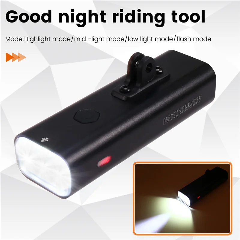 جديد-ROCKBROS إضاءة دراجة هوائية المصباح ضوء قوي ليلة ركوب قابلة للشحن إضاءة دراجة هوائية الطريق الجبلية ضوء الدراجات المعدات