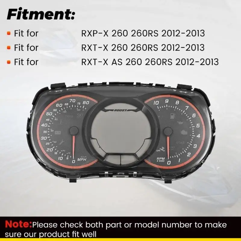 SZCH Watercraft Speed Gauges Panel Replaces 278002716 for Sea Doo RXP X 260 2012-2013
