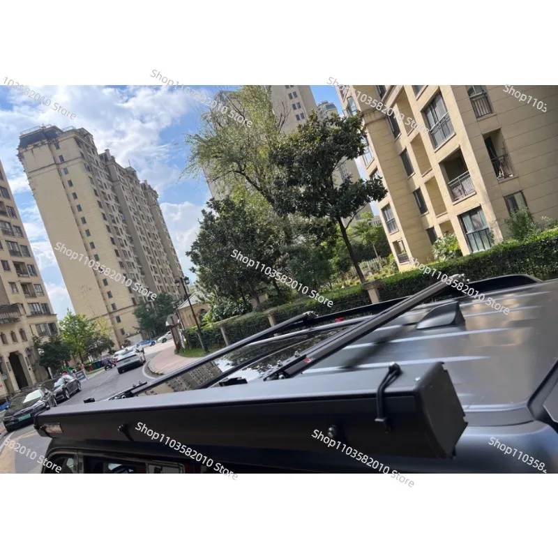 Outdoor Side Tent Car Canopy, Quick Disassembly Installation with Fixed Clip for Platform Crossbar
