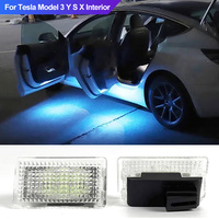 For Tesla Model 3 Y S X LED Interior Footwell Light Ultra Bright Puddle Door Bulb 2017- 2023 Upgrade Trunk Lamp Accessories