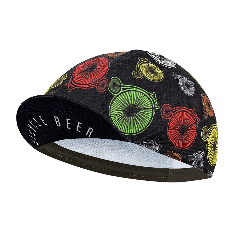 New cycling cap, polyester sweat absorption, unisex, pop graffiti