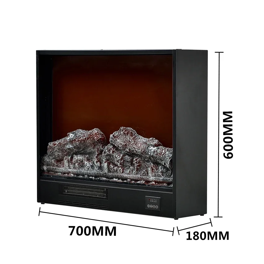 26 inch decor flame infrared electric fireplace with insert or recessed styl