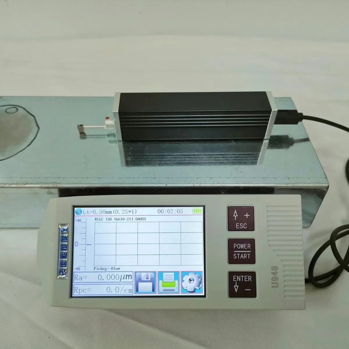 Rauheitsmessgerät, Oberflächenrauheitsmessgerät mit Touchscreen, Rauheitsmessgerät zur Erkennung und Messung der geteilten Rauheit