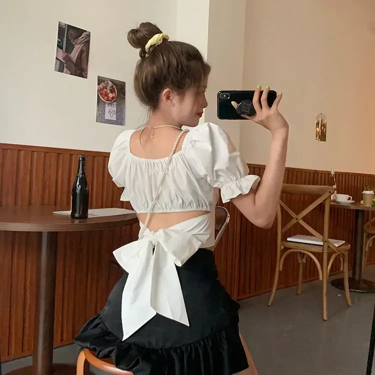 short sleeve white