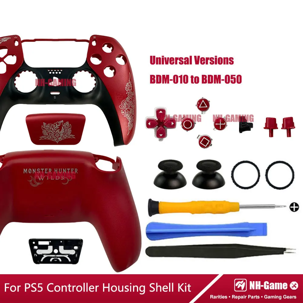 For PS5 Controller Shell Limited 30th Anniversary Housing Case BDM-010/020/030/040/050 Front Back Touchpad Cover 3D Cap Buttons