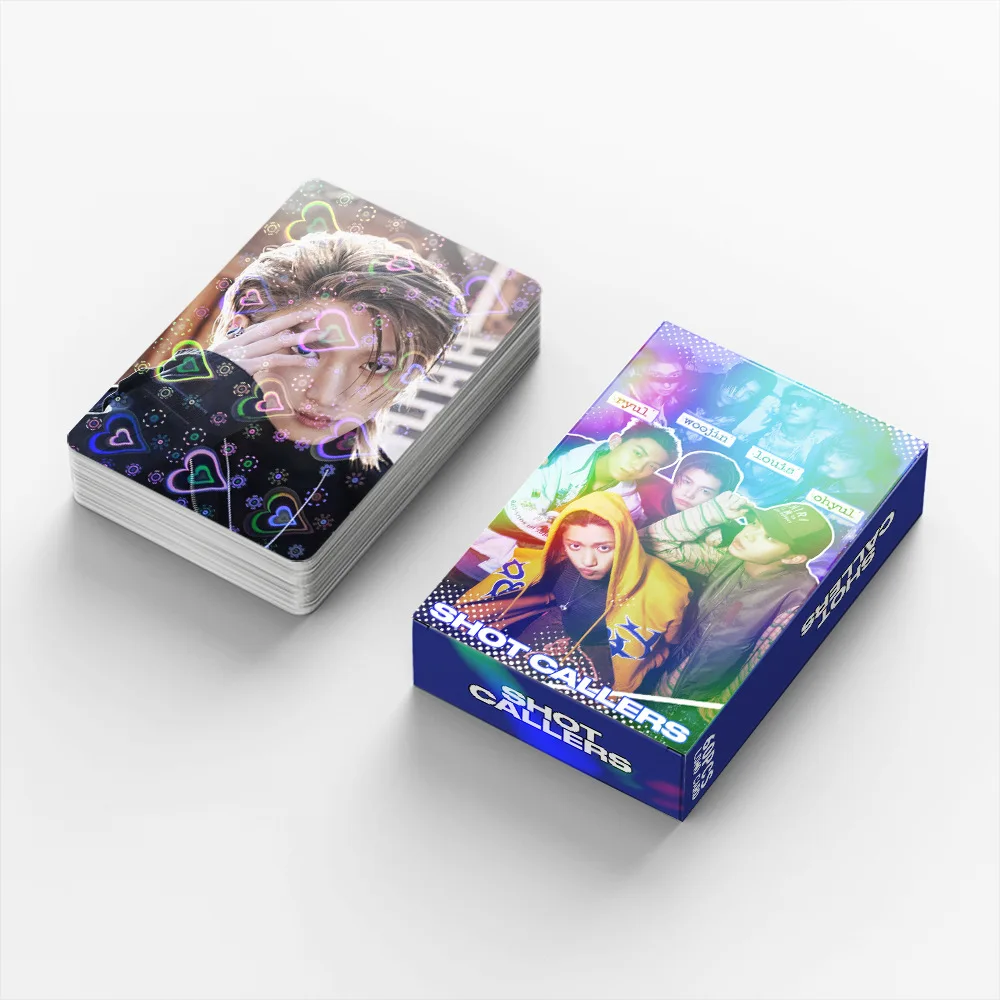60pcs Photo Small card New Album Boy Group Flash LOMO Card LNGSH SHOT CALLERS High-Definition Photo Collectible Cards Fans Gifts