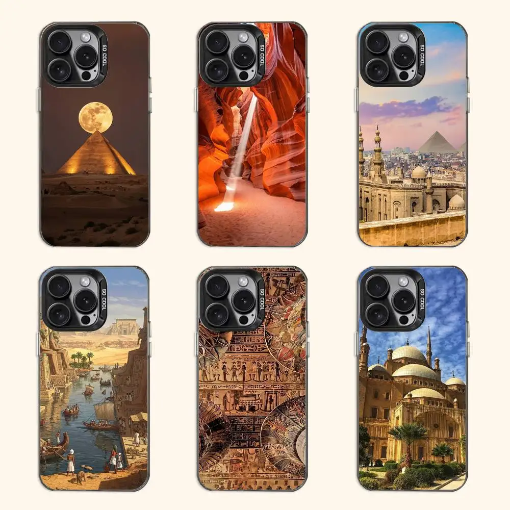 

Images of Egypt Phone Case For iPhone 17 16e 16 15 14 13 12 11 Pro Max X XR XS MAX Back Cover
