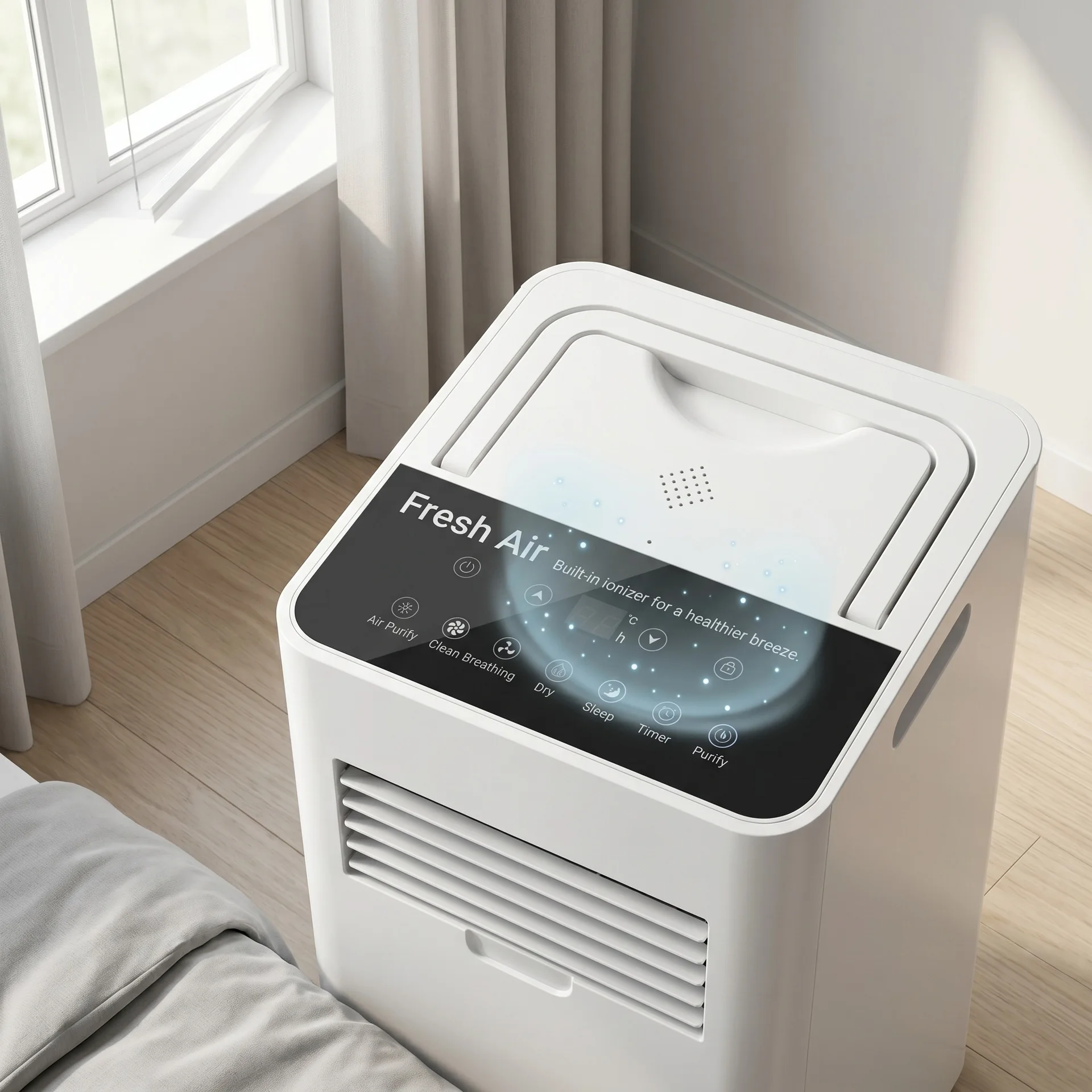 Portable Electric Air Conditioner  Only Dehumidification Purification Remote Control Touch Screen US Export-quality