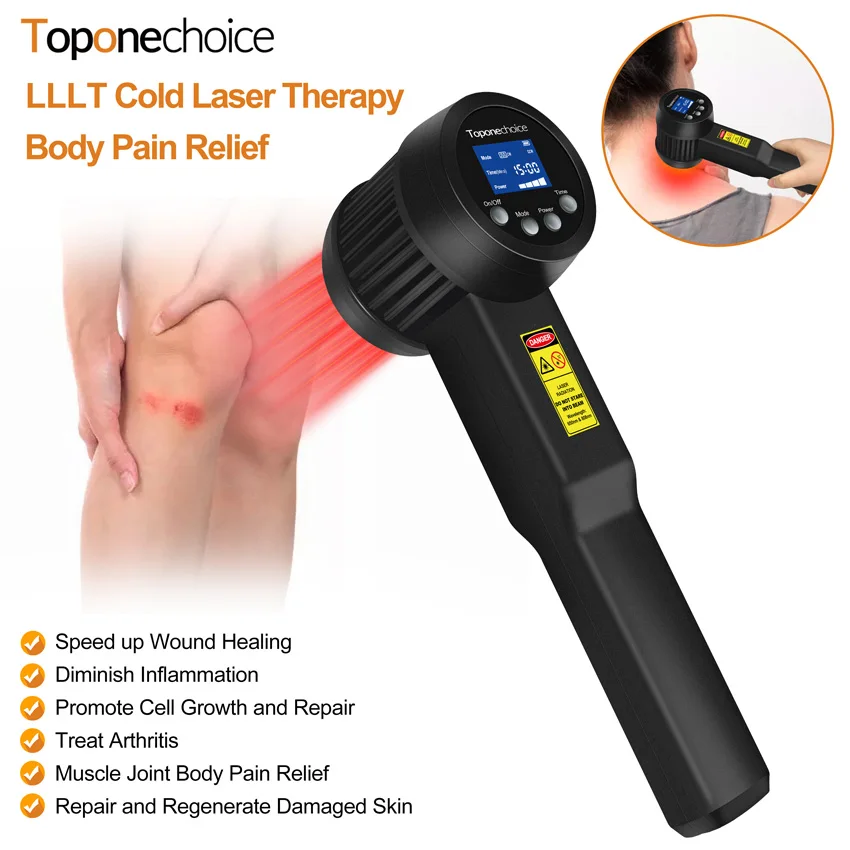 

5000mW 650nm+808nm 25 Diodes Powerful Laser Therapeutic Red & Near Infrared Light Treatment LLLT Device for Knees Arthritis Pain