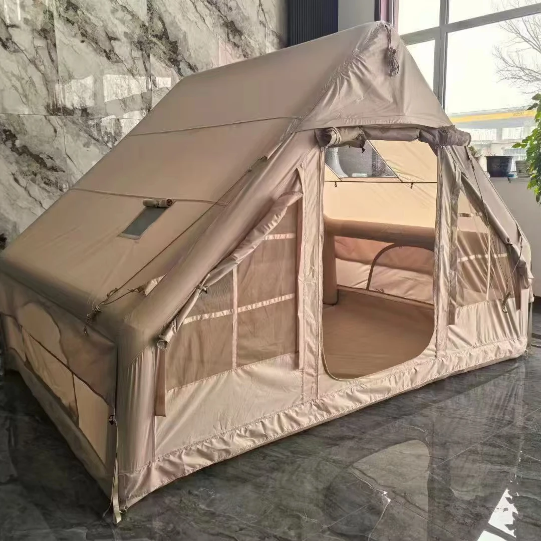 

Outdoor Inflatable Air Tent Easy Setup Tents Family Glamping Cabin Lightweight Tents for 2/3 Person