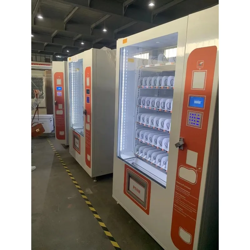 Digital Vending Machine for Snacks Drinks and Beverages with Interactive Display and Convenient Product Selection