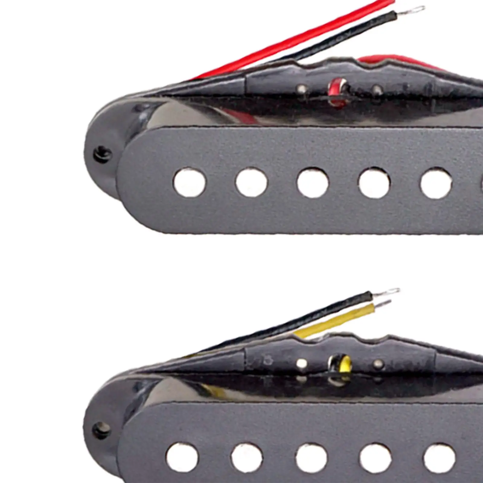Single Coil Electric Guitar Pickup Set Neck Middle Bridge Black Ceramic Pole Pieces for Advanced Player Setups