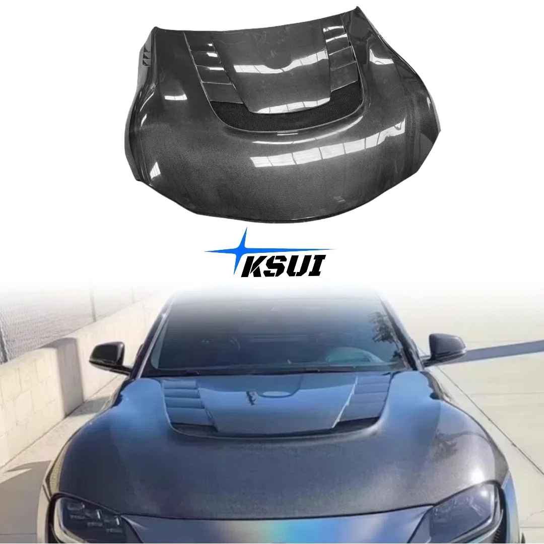 

Perfectly Fitting VRS Style Engine Hood for Toyota Supra MK5 A90 A91 Carbon Fiber Front Engine Cover with Ventilation Port Hood