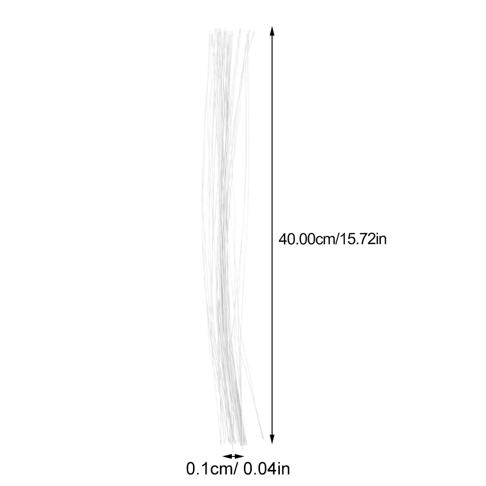 Soporte de tallo de flor DIY para flores de papel, cableado artesanal, arreglo Floral de imitación, decoración de jardín para fiesta de boda, 60 uds.