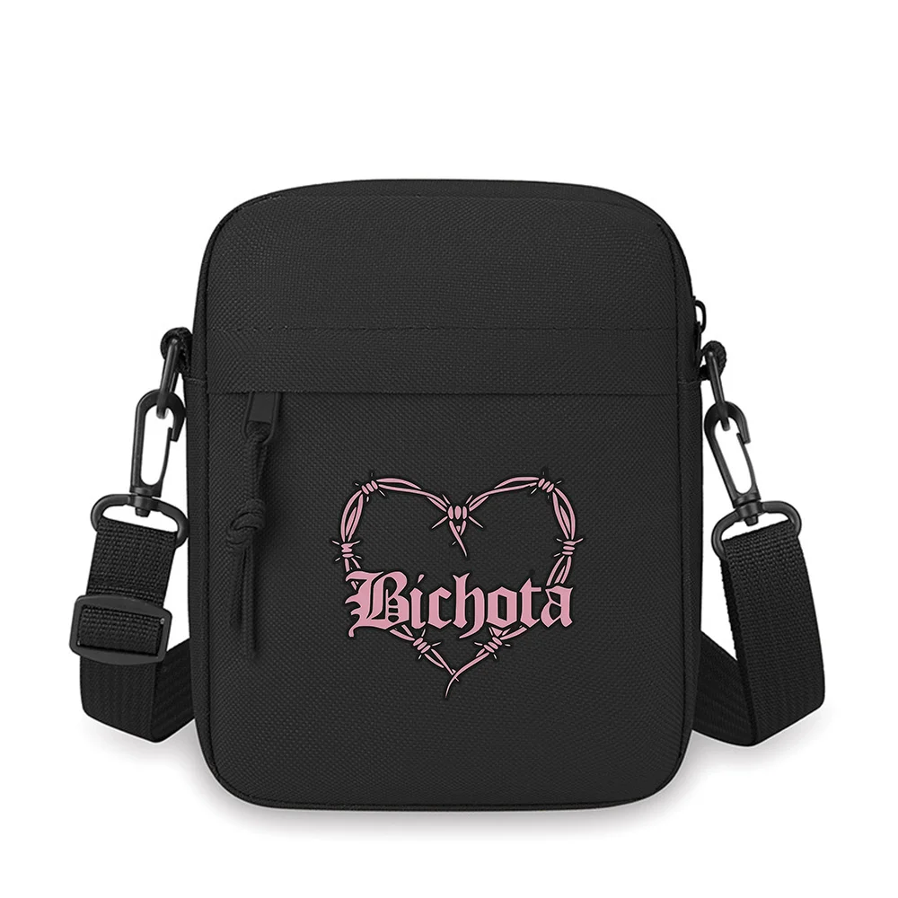 

Barbed wire heart font design Men Crossbody Bag Single Shoulder Women Cartoon Anime Film Printing Design Unisex