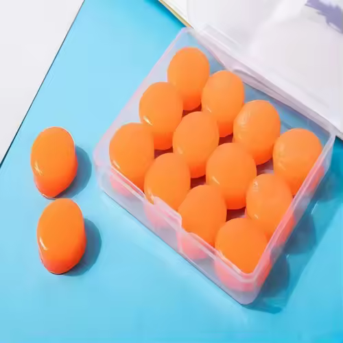 12PCS Silicone Ear Plugs Noise Reduction Sleep Anti Canceling Sound Insulation Earplug Protection Sleeping Reusable Ear Plugs - Image 6