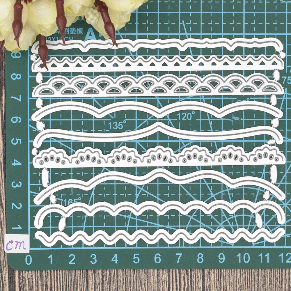 Flower Wave Metal Cutting Dies Stencils for Diy Scrapbooking Photo Album Decoration