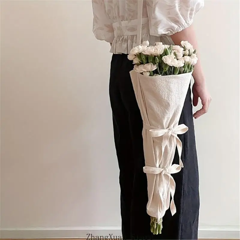 Blumenstrauß-Tasche, wiederverwendbar, Blumenstrauß-Einkaufstasche, Blumen-Tragetasche, Blumen-Verpackungstasche – Detail 10