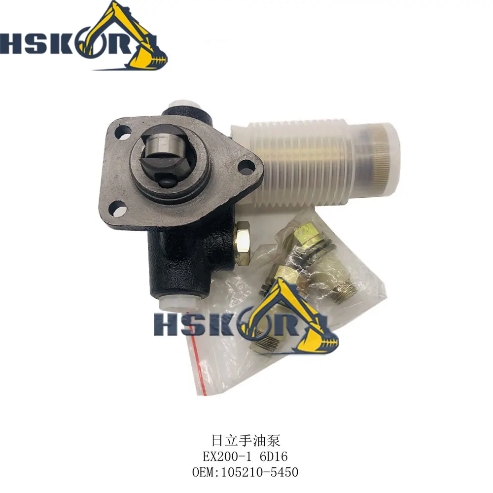 for hitachi Hand Oil Pump EX200-1 6D16 Excavator Engine Parts Fuel Supply Pump 105210-5450