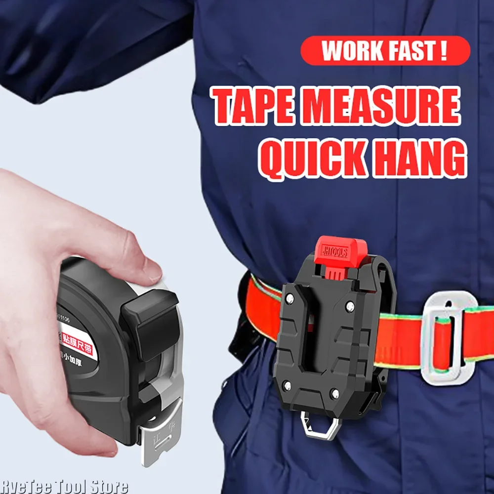NEW Universal Tape Measure Quick-hanging Belt Clip for Tajima Milwaukee Digital Measuring Tape Laser Man Gift
