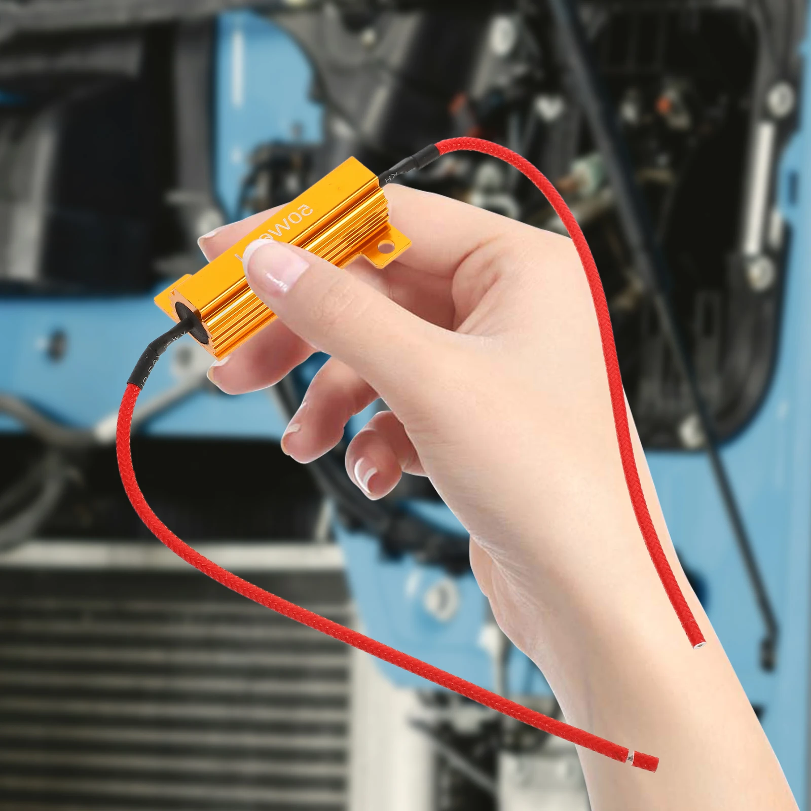 

High Power Resistor Car Led Turn Signal Bulb Resistors Outdoor Automotive Aluminum Kit Blinker