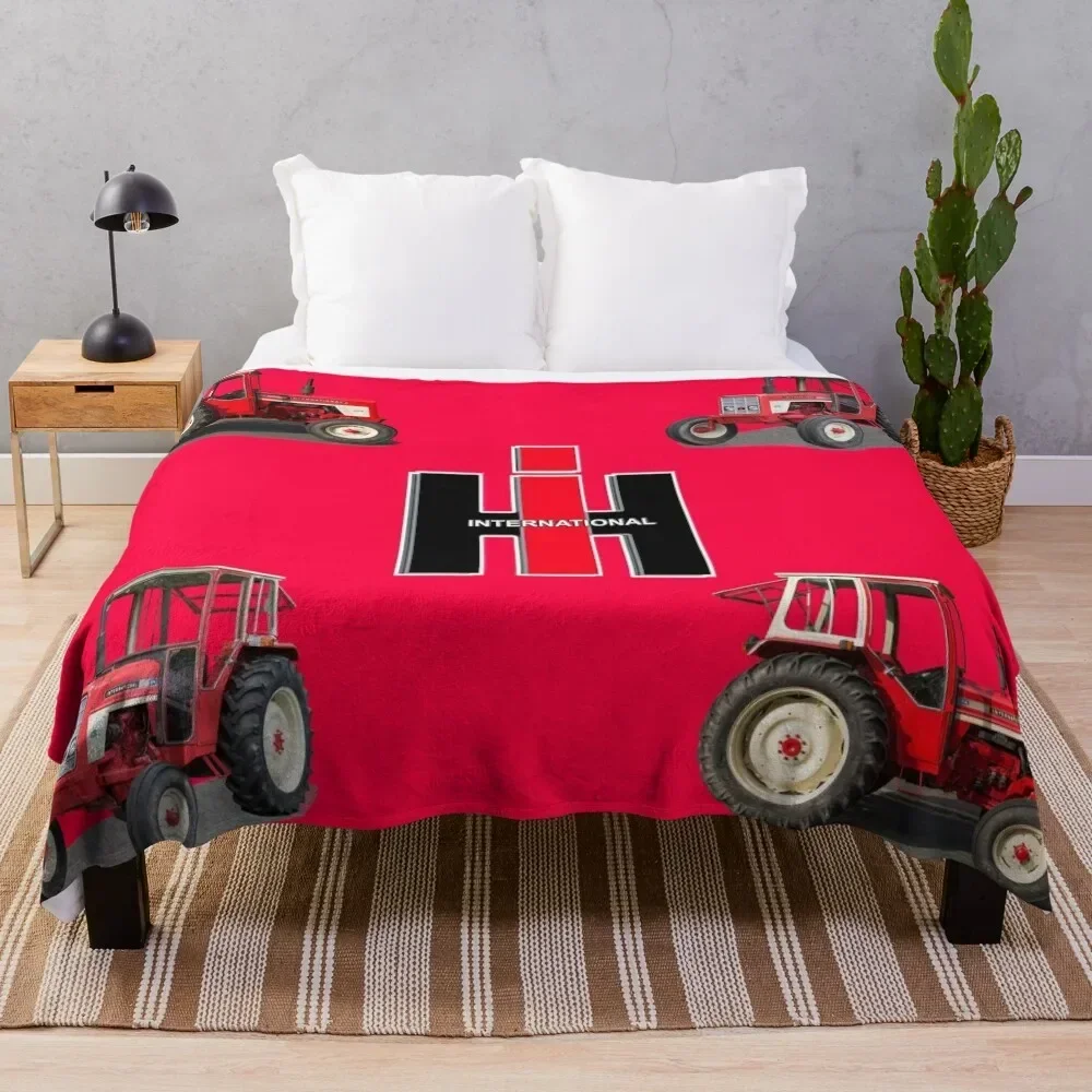 

red tractor Throw Blanket Sofas Bed linens Plaid Cute Blankets