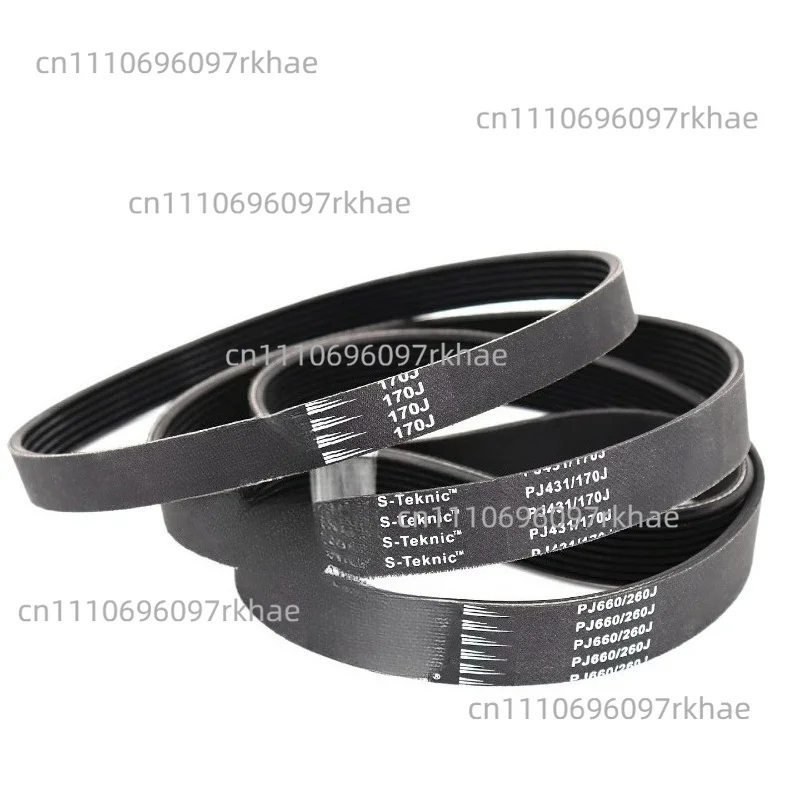 1PCS Rubber PJ Wedge Belt 360J 365J 370J 374J 380J ACRON Multi-groove Drive Belt 3 4 5 6 7 8 9 10 12 16ribs