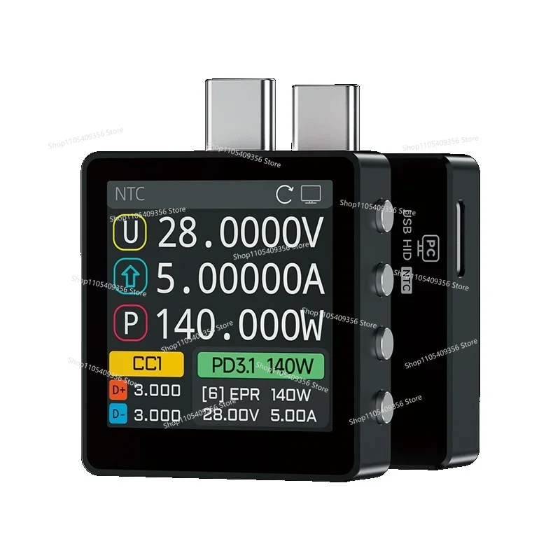 For K2 Tester WITRN Power Meter USB Voltmeter Ammeter PD3.1 Fast Charging Protocol Automatic Detection
