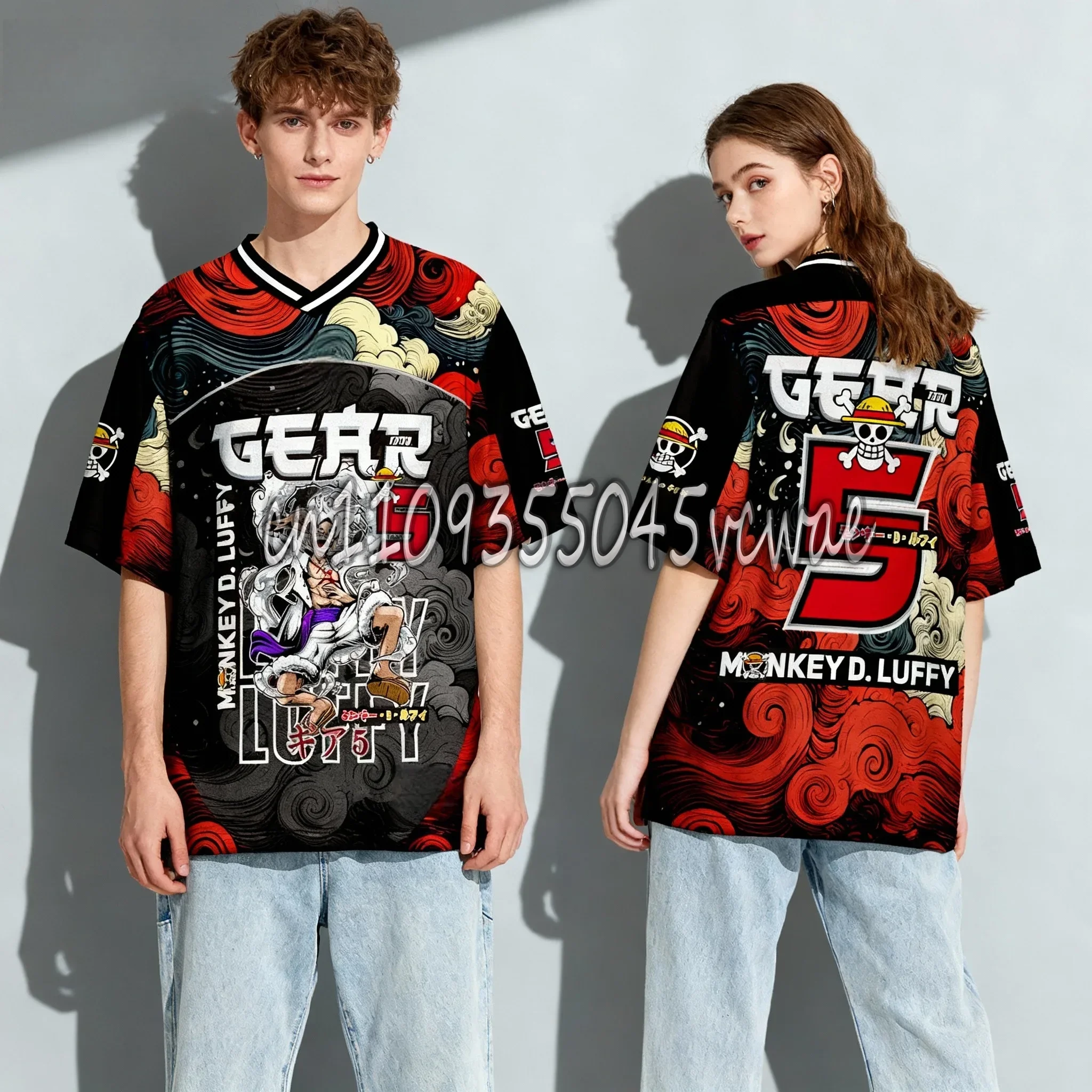 

Спортивные футболки серии Bandai One Piece, стильные уличные летние футболки, большие размеры, мужские и женские топы для взрослых, новые популярные товары.