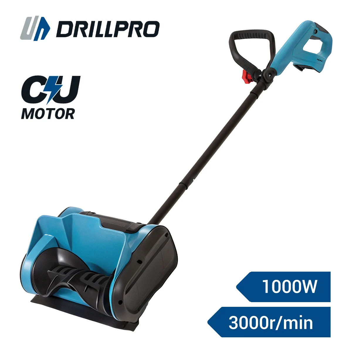 Drillpro Electric Snowthrower 28cm Cleaning Width Garden Sweeping Machine Courtyard Cleaning Tool Snow Equipment For Mak