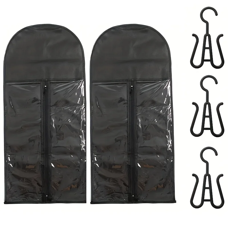 

Wig storage bag, extra large wig and hairpiece storage bag, wig bag with hairpiece hanger