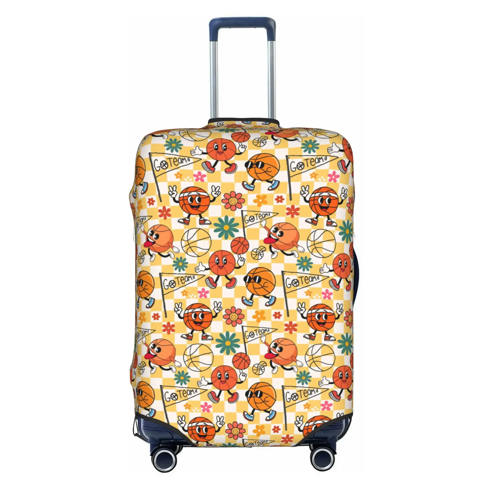 Fashion Lover Player Groovy Basketball Luggage Cover Protector Dust Proof  Travel Suitcase Covers