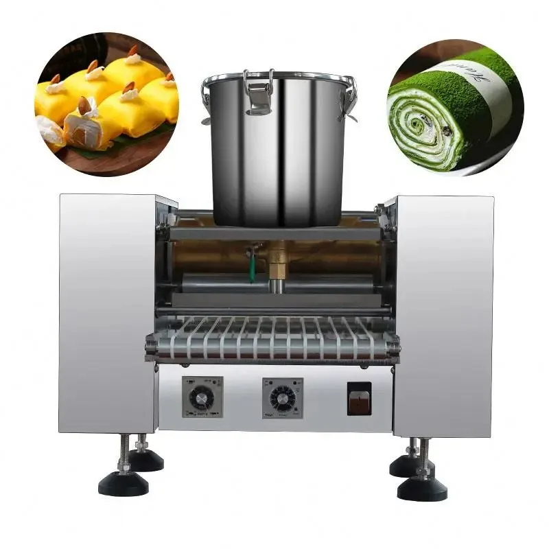 

Automatic Mini Mille Egg Crepe Machine Thousand Layer Cake Maker Machine Crepe Making Machine for Sale