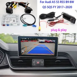 Car Reverse Camera Decoder For Audi A5 S5 RS5 B9 8W Q5 SQ5 FY 2017 2018 2019 2020 Original Screen MIB System HD Rear View Camera
